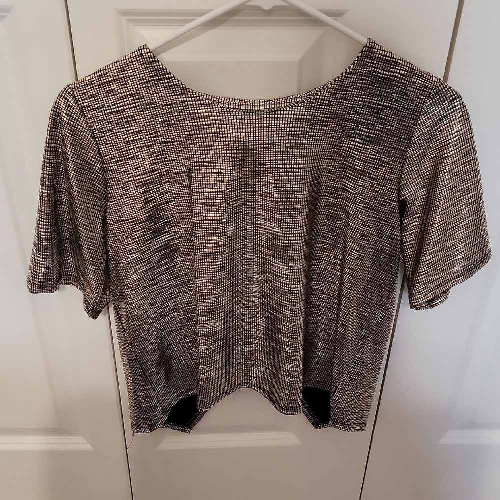 Elegant Black and White Women's Top
